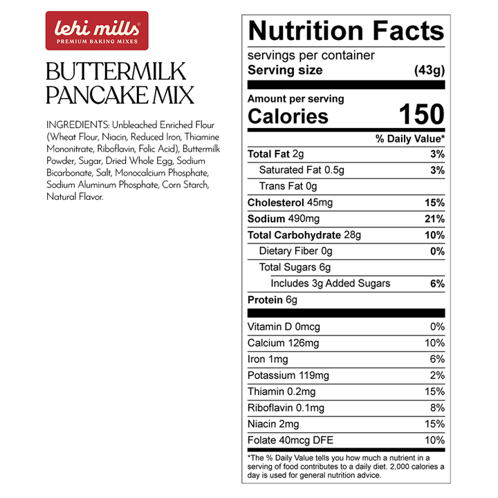 Cotton Bag Buttermilk Pancake Mix