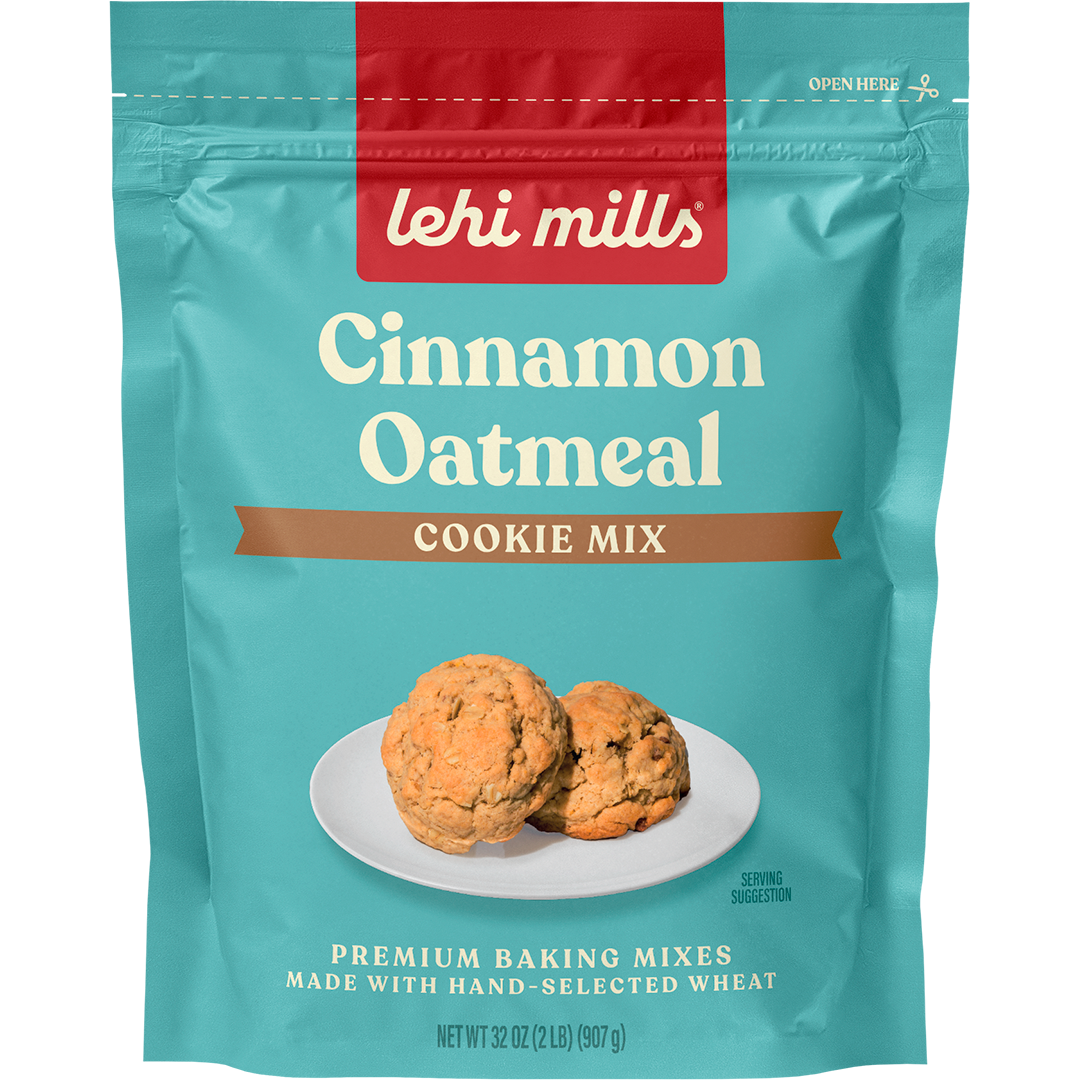 Cinnamon Oatmeal Cookies | Cinnamon Oatmeal Cookie Mix | Lehi Mills Cinnamon Oatmeal Cookie Mix